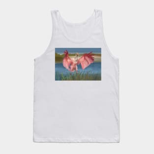 A Possessive Roseate Spoonbill Bird Tank Top